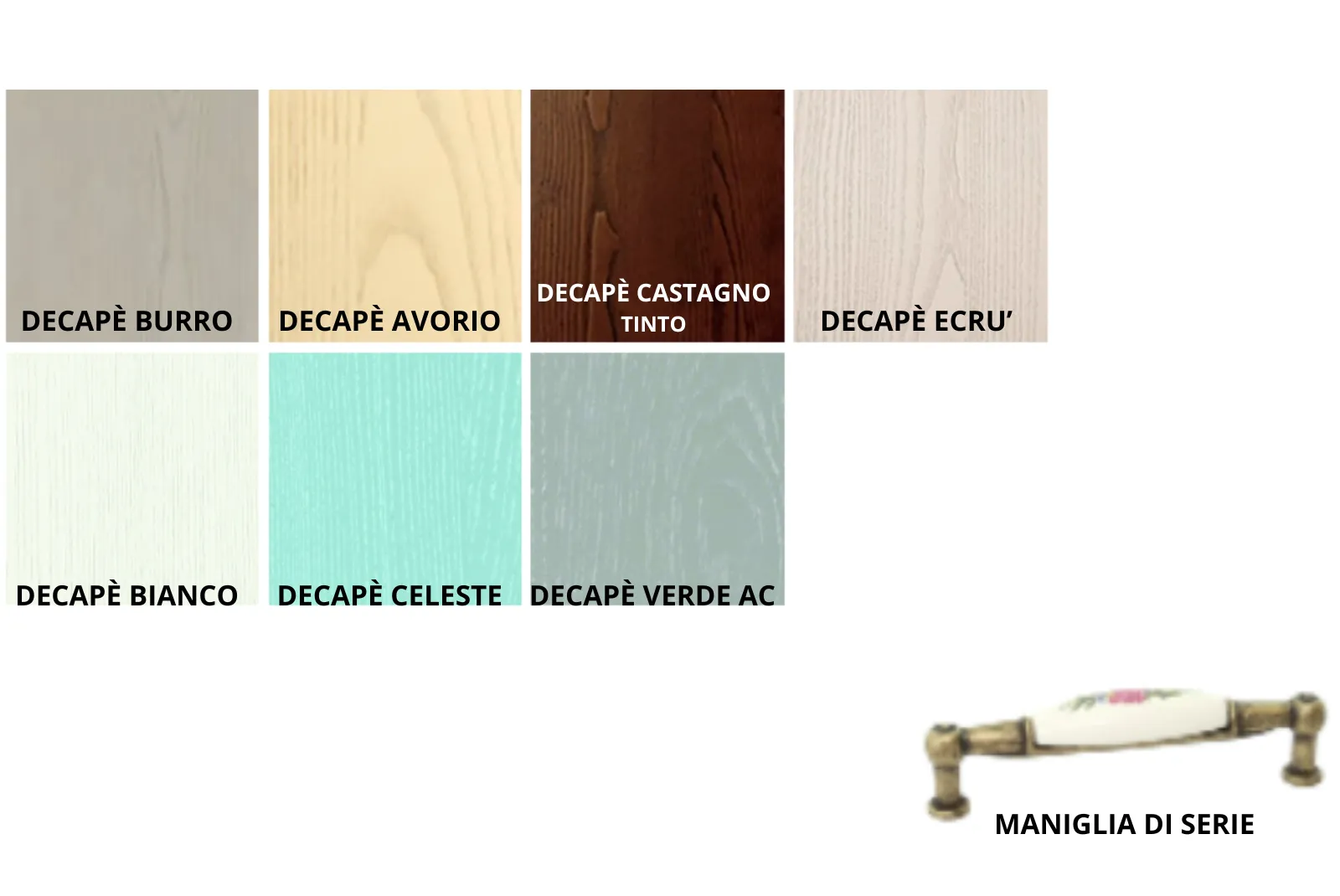 Colori Ante e Maniglie Ambra