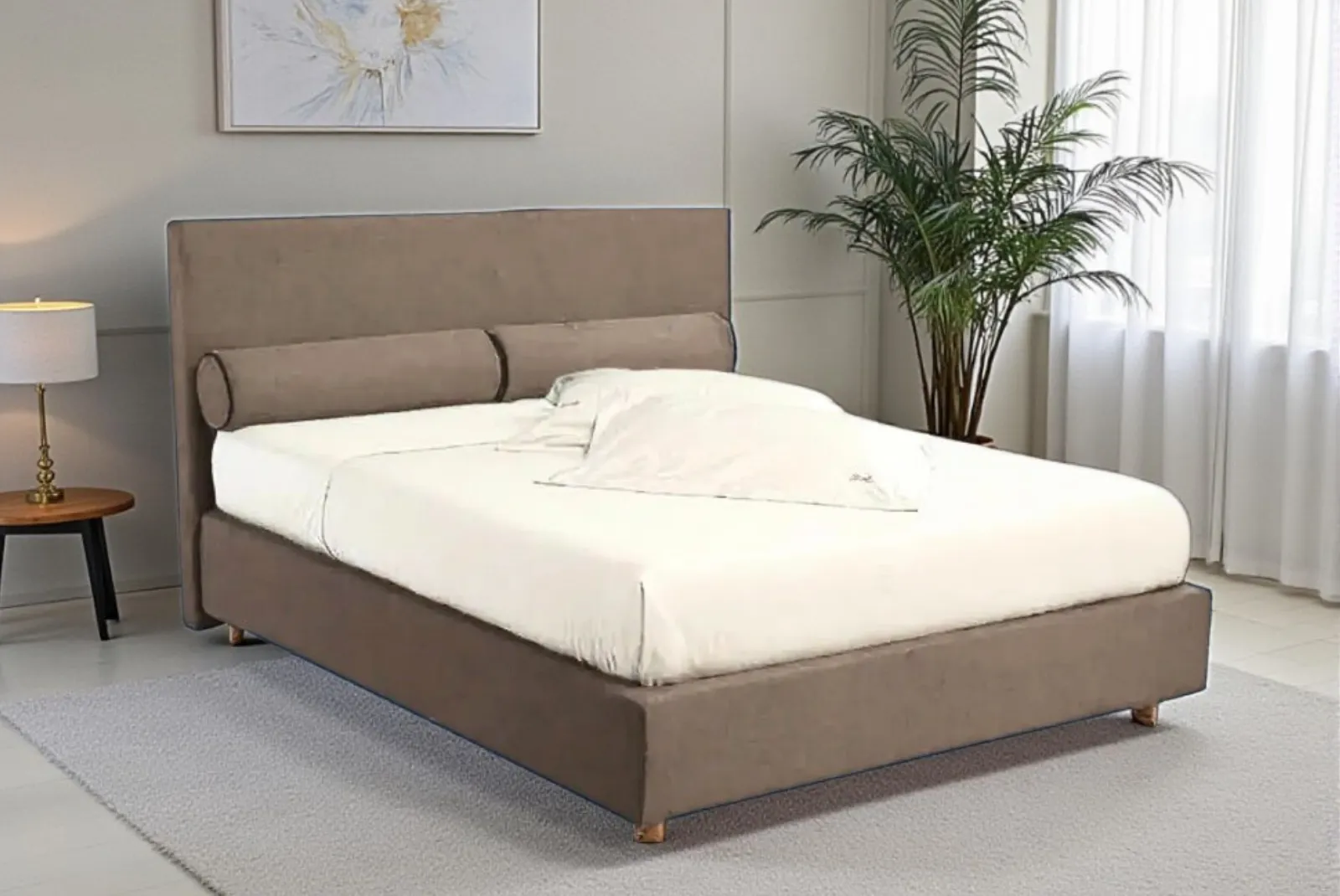 Letto contenitore Monaco Tortora