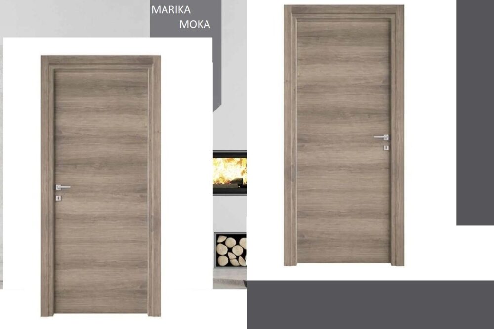 PORTA BATTENTE MODELLO MARIKA MICROLAMINATINO COLORE MOKA
