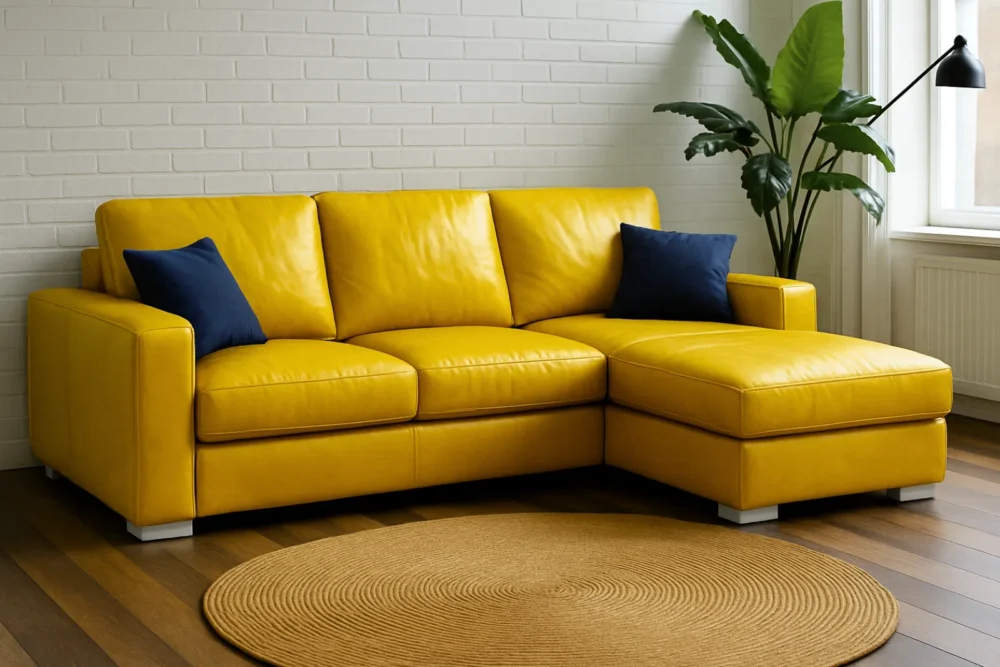 Divano angolare Roland Vera Pelle Spessorata