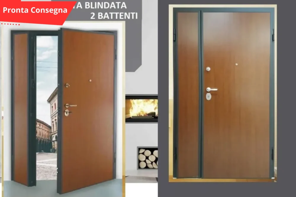 Porta blindata Dierre Sparta 1 Doppio Battente destra