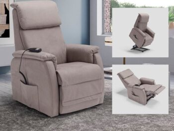 POLTRONA RELAX ALZAPERSONA MOD. JOSE’ VERA PELLE SPESSORATA