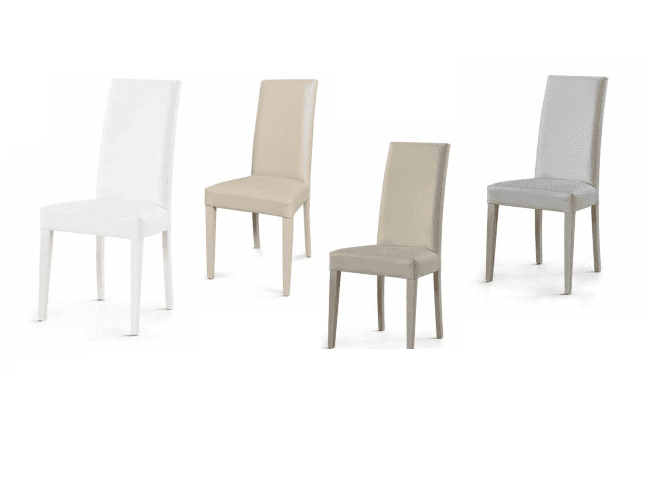 SEDIA RIVESTITA IN ECOPELLE MOD. DENVER