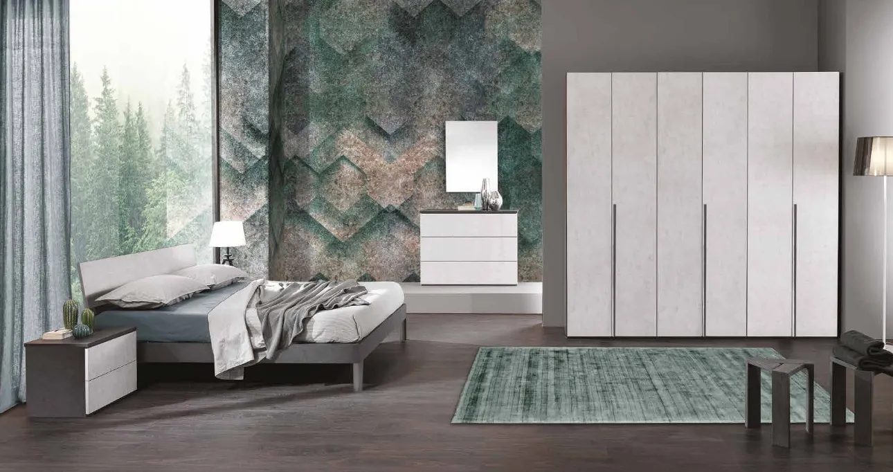 CAMERA MOD. LUISA CEMENTO pronta consegna