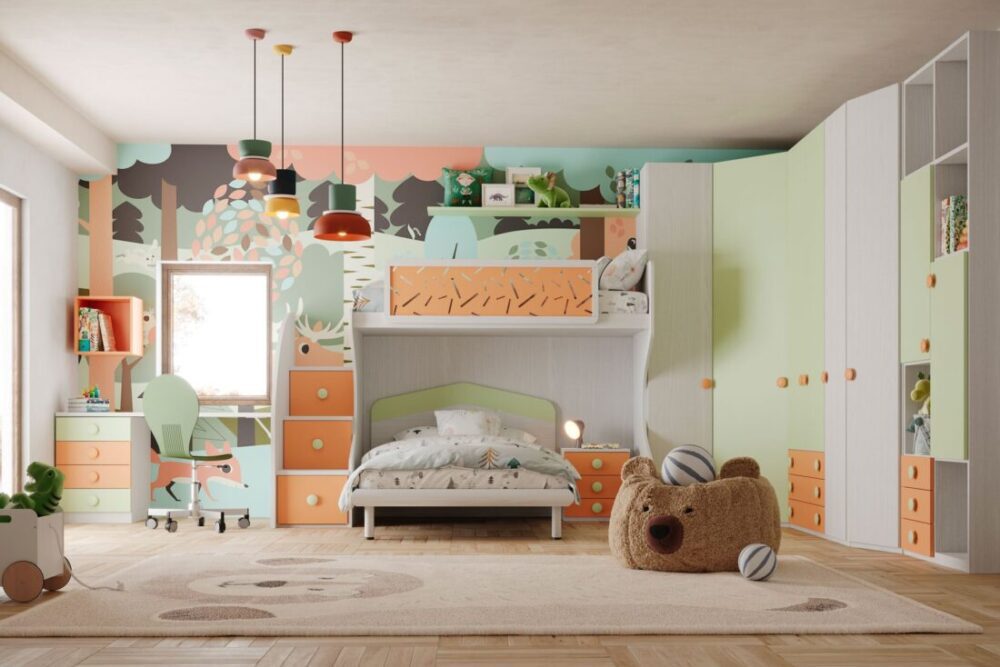 CAMERETTA GIESSEGI *COMPLETA FLY 350 CON CABINA ARMADIO*