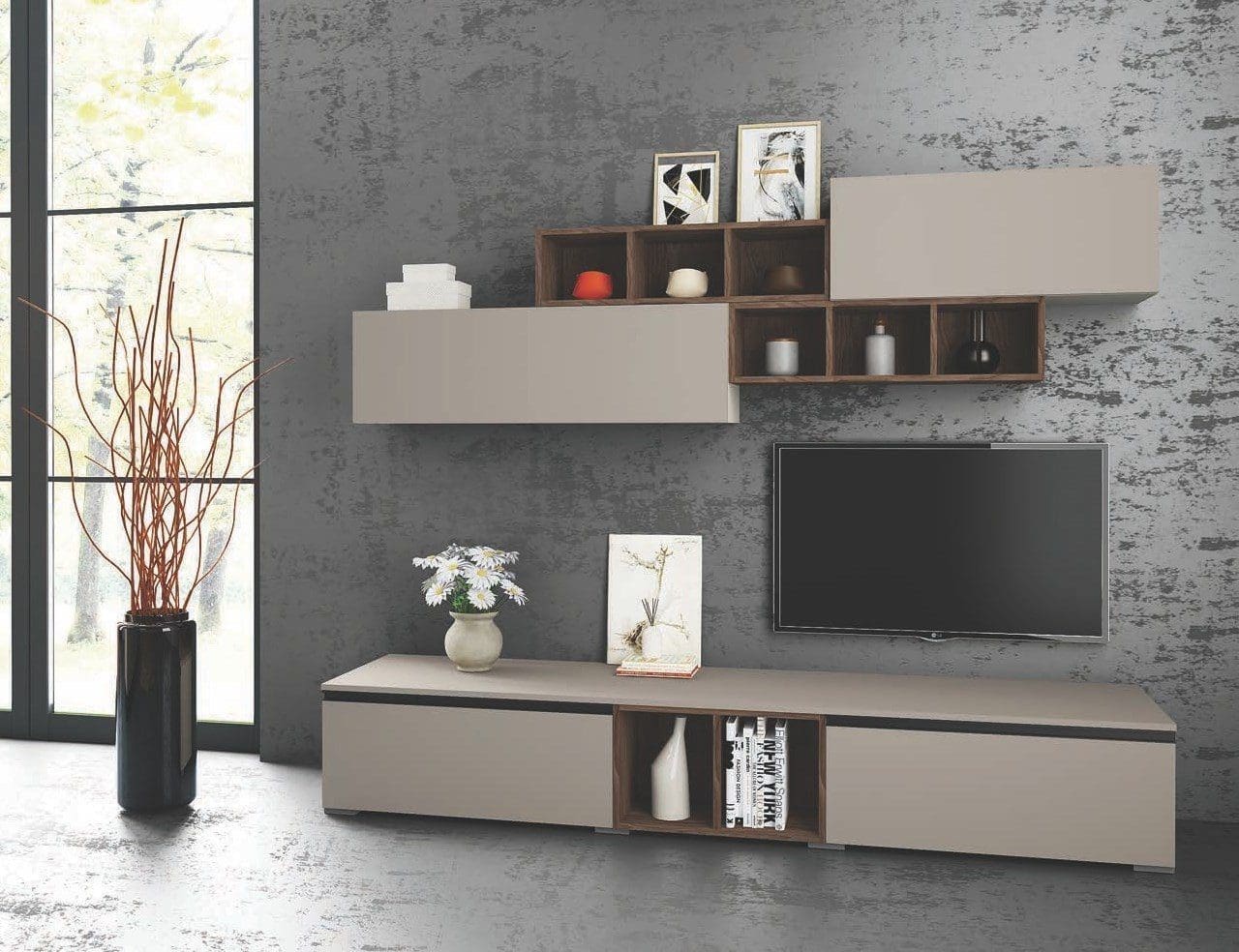 PROMO 4 CUCINA + PARETE LIVING + OMAGGIO TV 39° MOD. PRIME SISTEMA GOLA