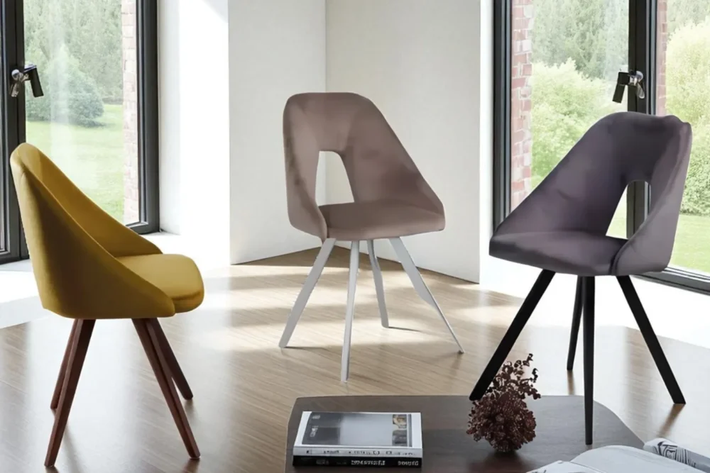 Sedia Vanity Tessuto Vellutino