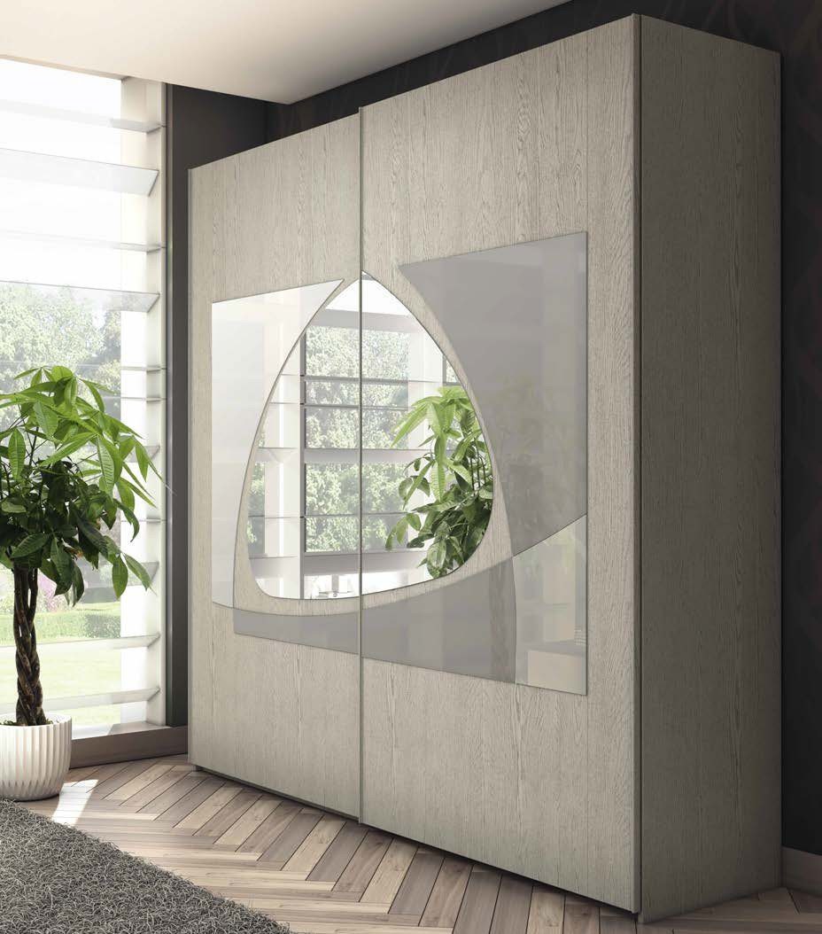 CAMERA DA LETTO MODELLO MELODY Grigio Frassino