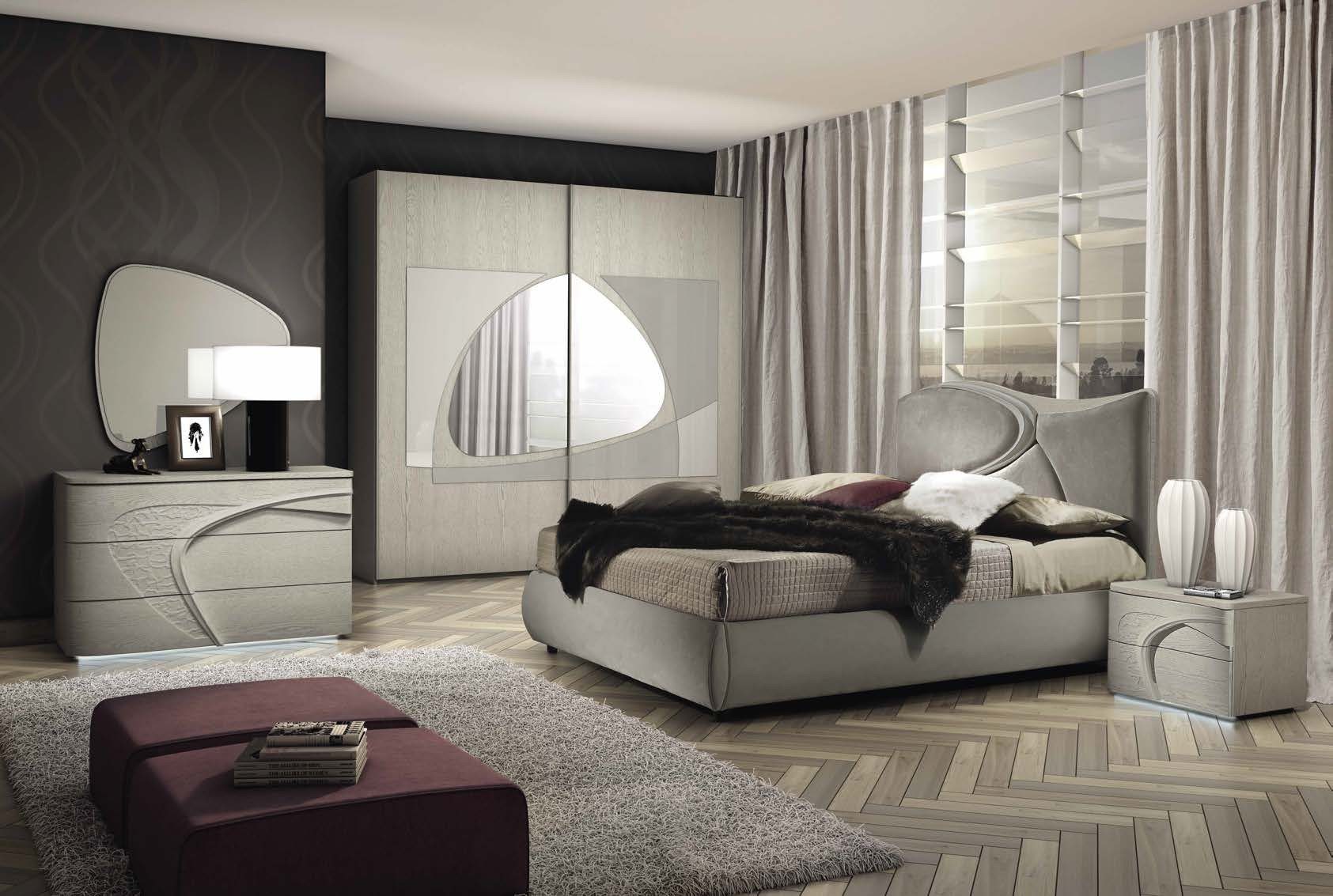 CAMERA DA LETTO MODELLO MELODY Grigio Frassino