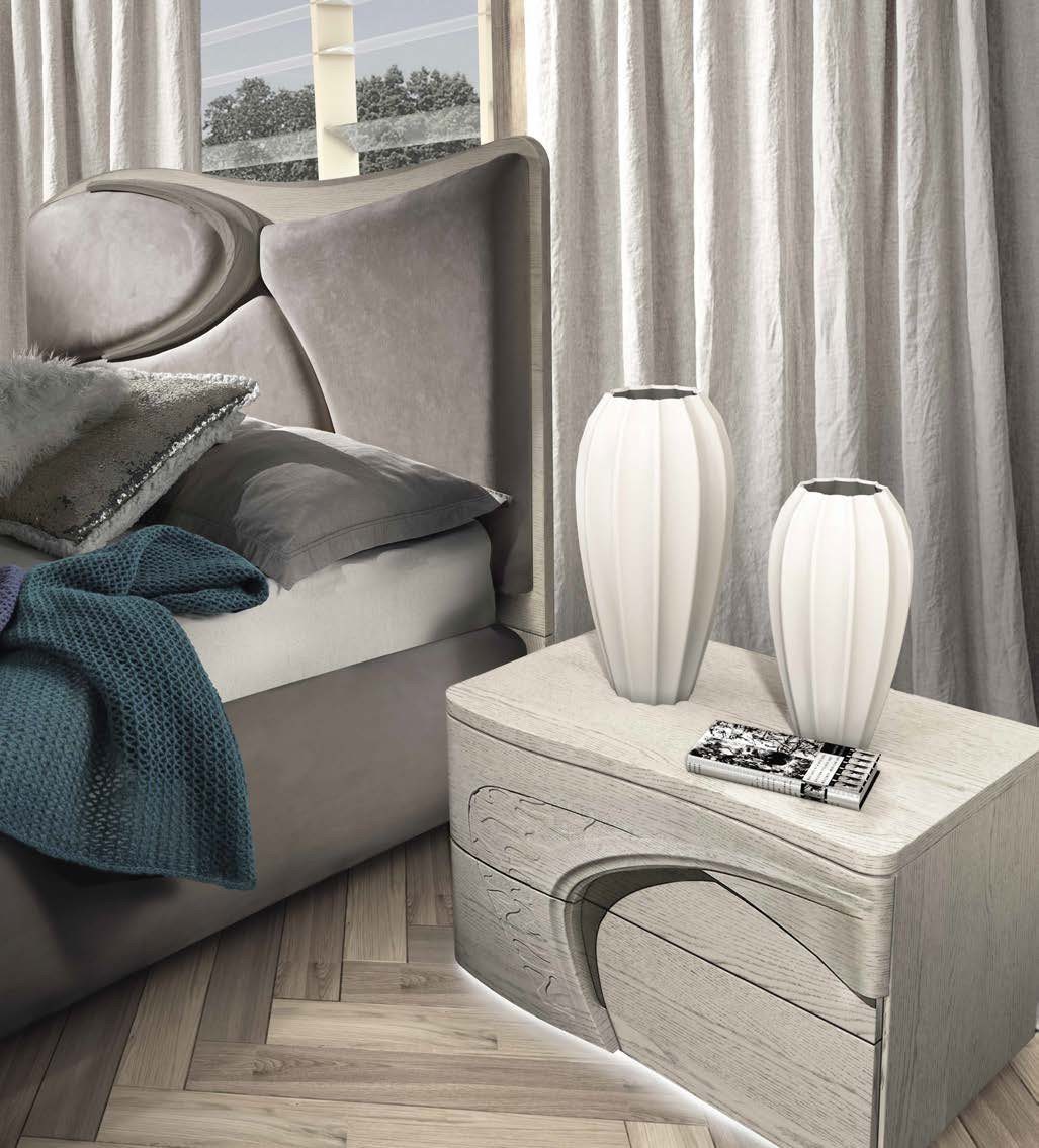 CAMERA DA LETTO MODELLO MELODY Grigio Frassino