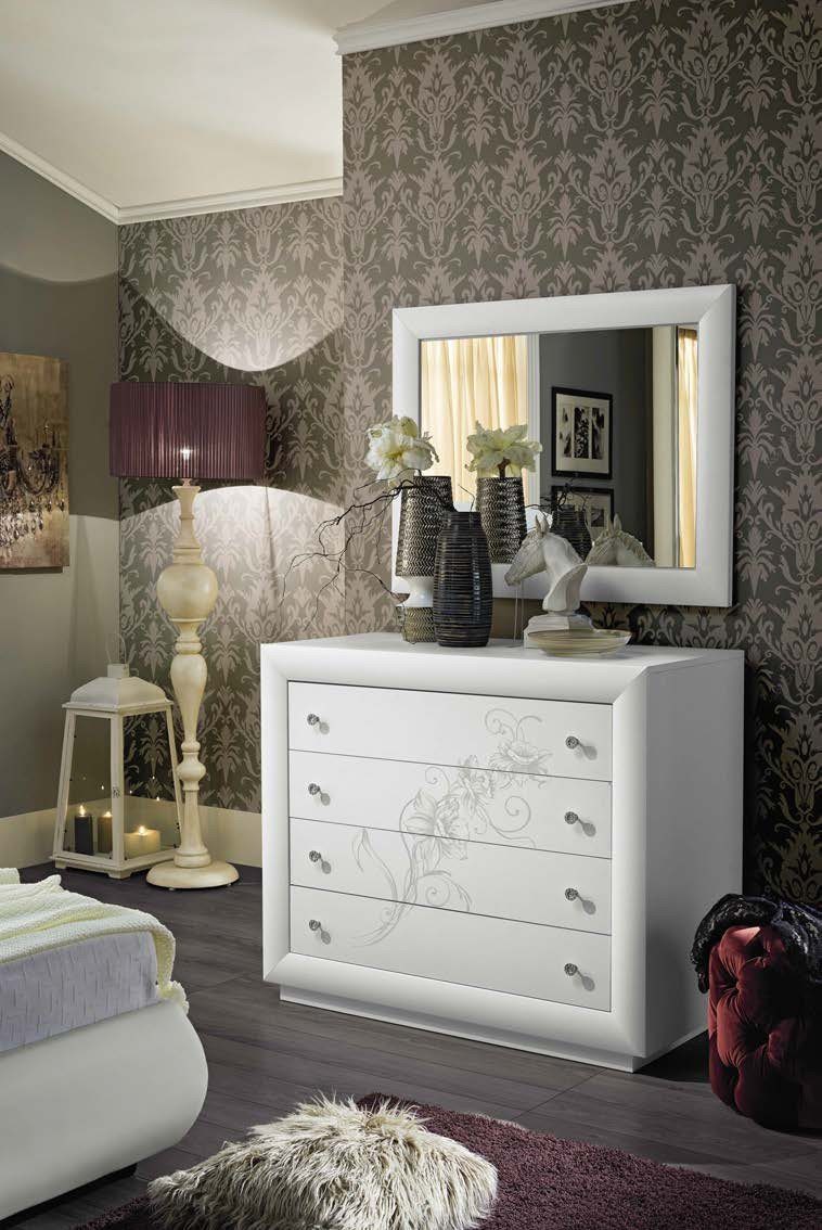 Comò con specchiera Camera Camilla