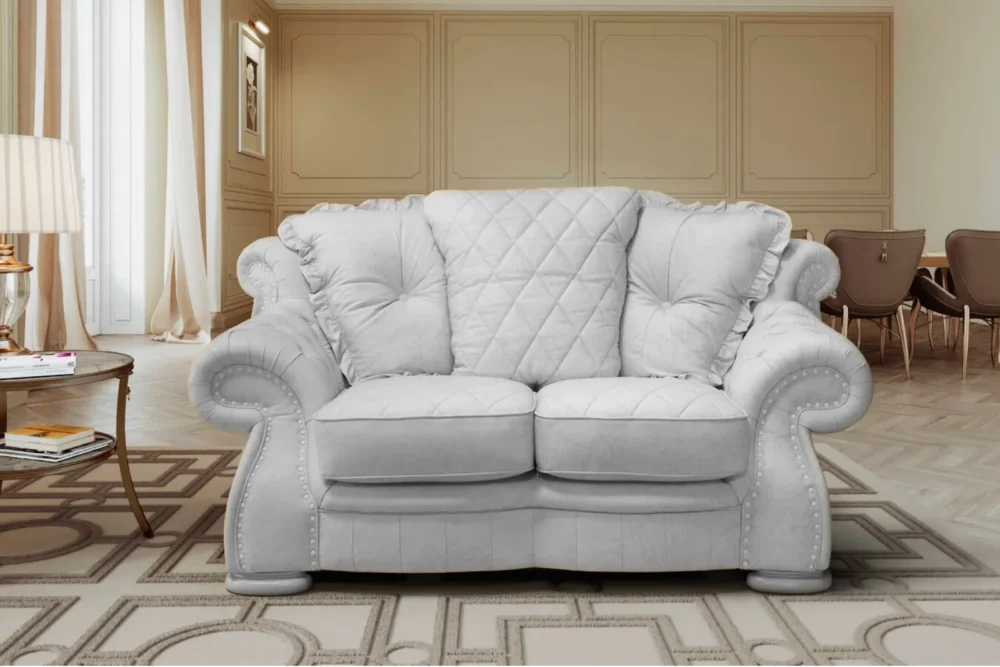 Divano due posti Chiara “Vera Pelle Spessorata”