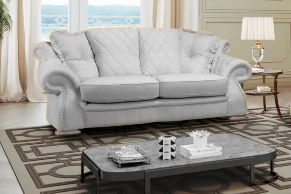 Divano tre posti Chiara “Vera Pelle Spessorata”