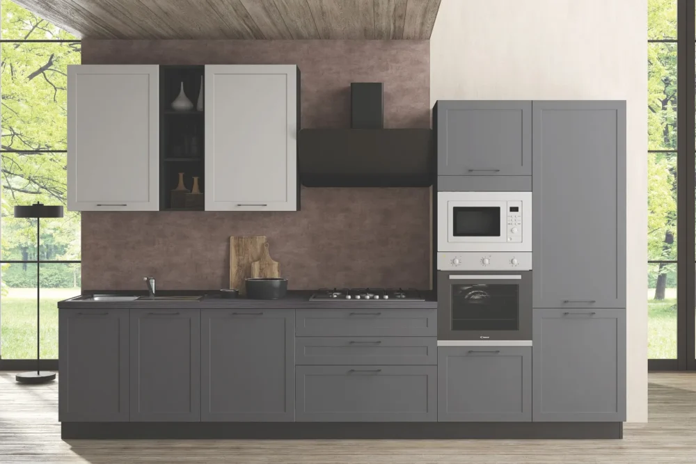 Cucina Frame 360 Laccata opaco Personalizzabile