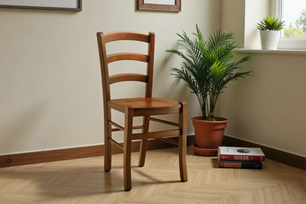 Art. 592 - Sedia struttura faggio e seduta in massello