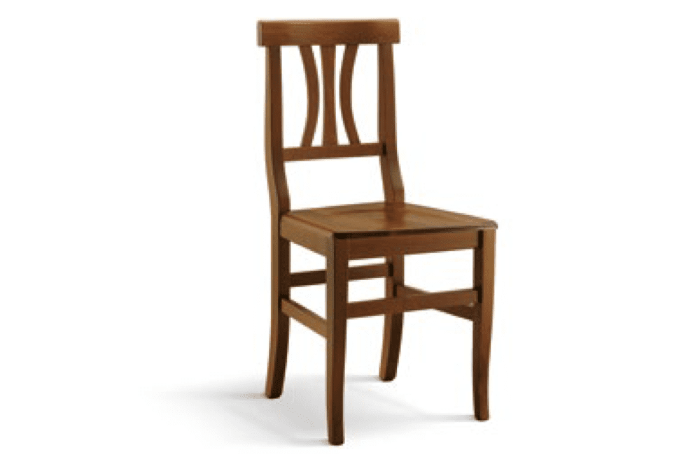 Sedia struttura faggio e seduta in massello