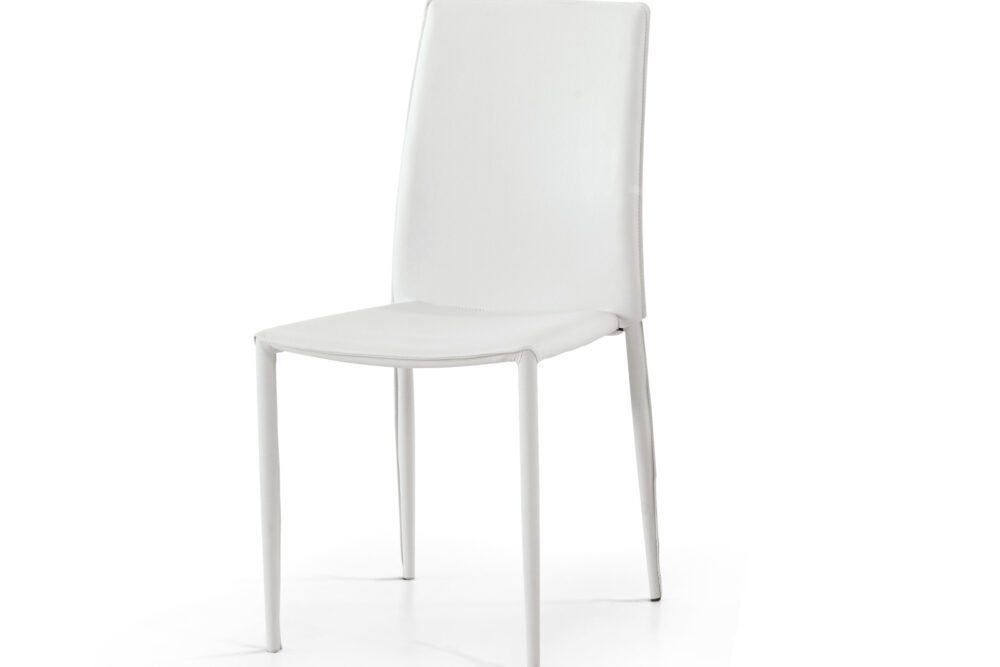 Sedia Ecopelle Bianca