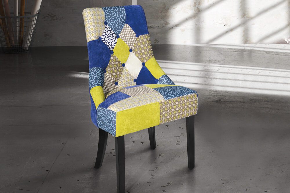 Poltrona Patchwork Siri in tessuto