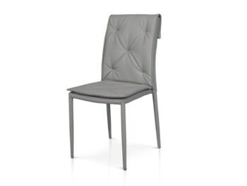 Sedia Ecopelle Grigia