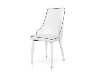 Sedia Ecopelle Bianca