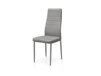 Sedia Ecopelle Grigia
