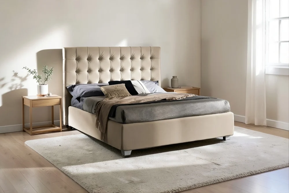 Letto Matrimoniale Eden Alto con contenitore