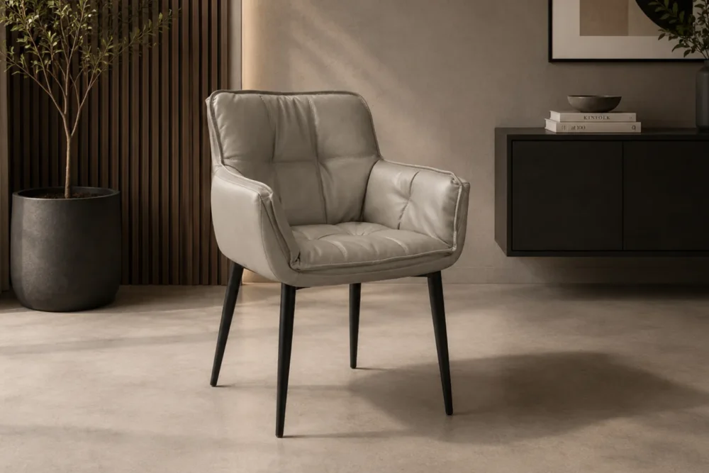 Sedia Ecopelle Beige - Articolo 1756