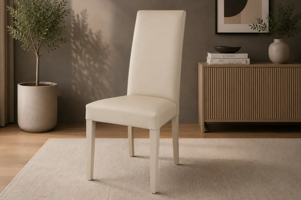 Sedia Ecopelle Beige - Articolo 902