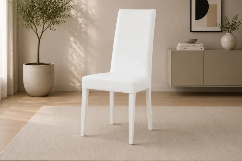 Sedia Ecopelle Bianco - Articolo 577