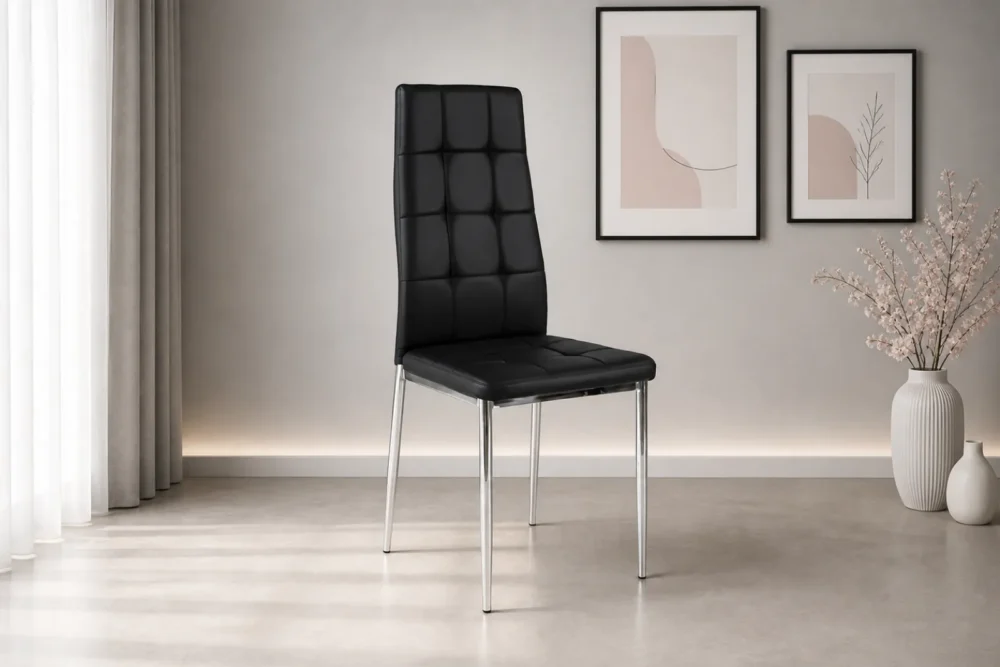 Sedia Ecopelle Nera - Articolo 933
