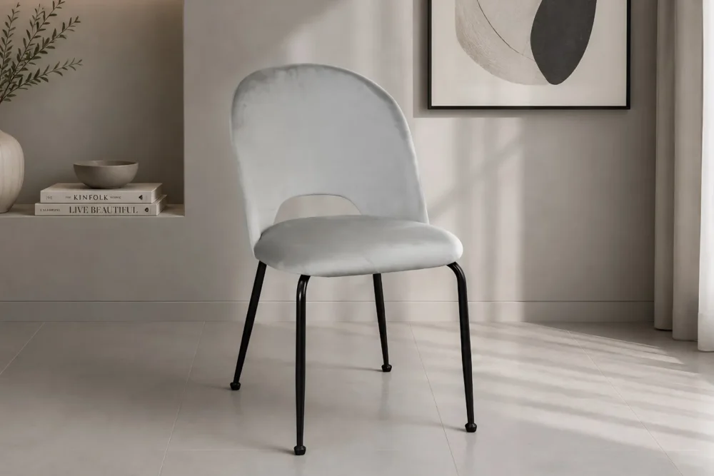 Sedia Velluto Grigio - Articolo 1926