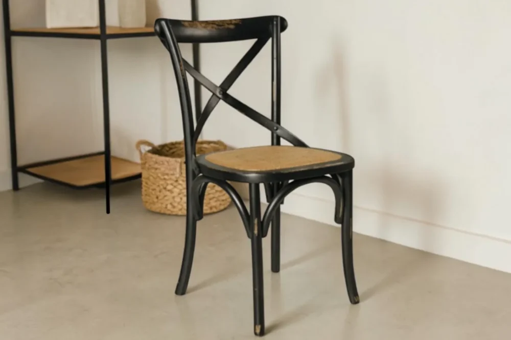 Sedia in legno nera - Articolo 781