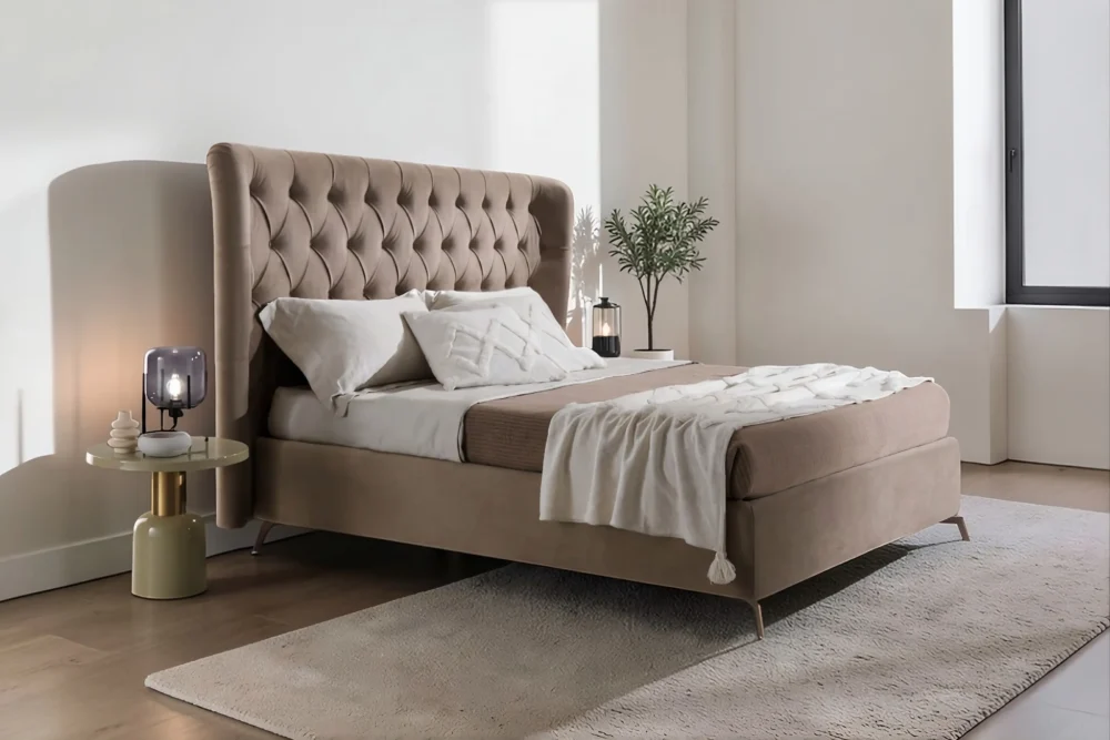 Zoom Letto Matrimoniale Victoria con contenitore