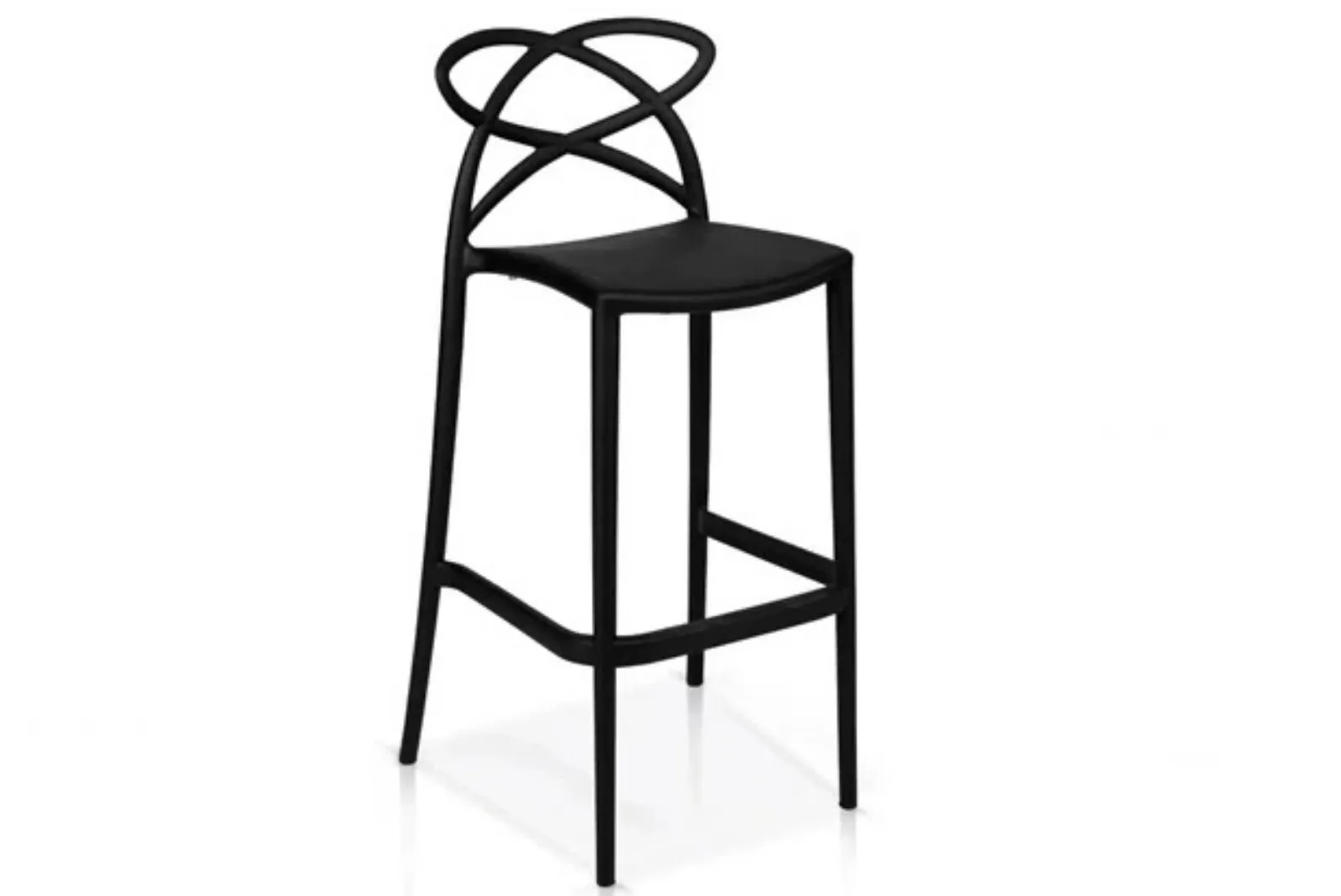 Zoom Sgabello in polipropilene colore nero