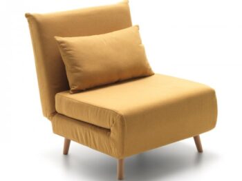 : Poltrona Letto Dream in Tessuto Senape 90Px82Lx84H cm