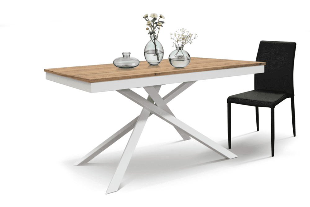 Tavolo in rovere rustico 120x80 - 1 Allunga da 50 cm