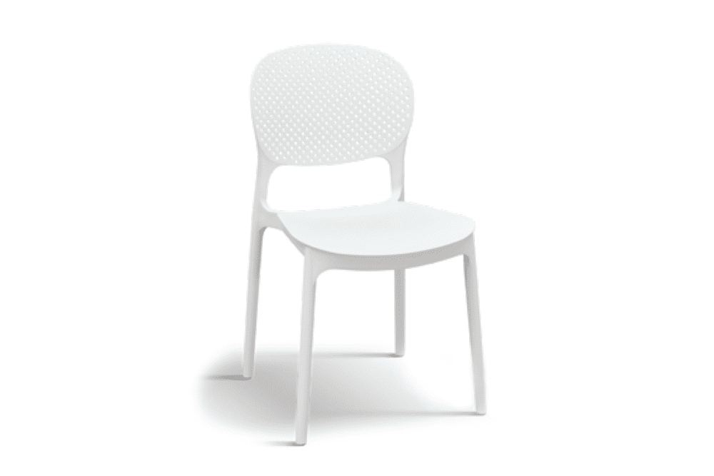 Sedia in polipropilene bianco