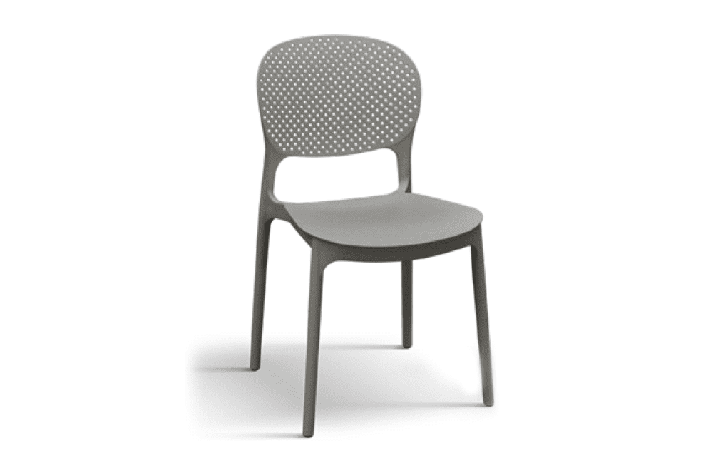 Sedia in polipropilene grigio