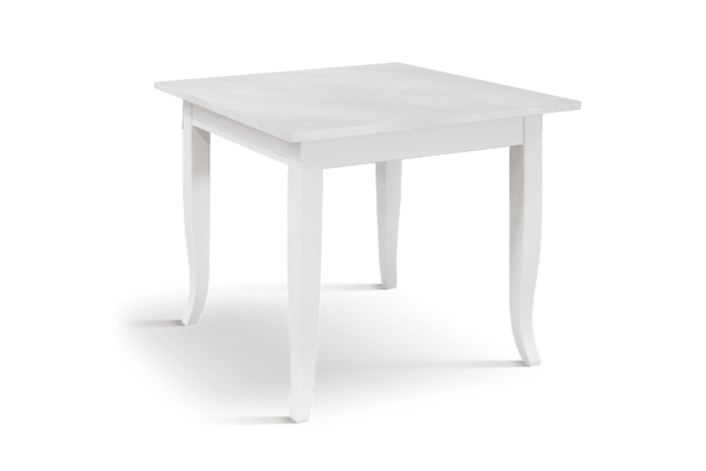 Tavolo fisso 80x80 - Piano finitura Bianco Anticato