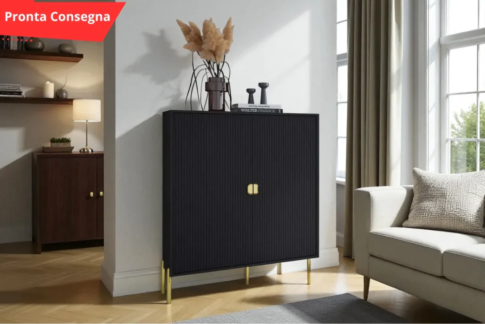 Madia alta Lotus nera Pronta Consegna