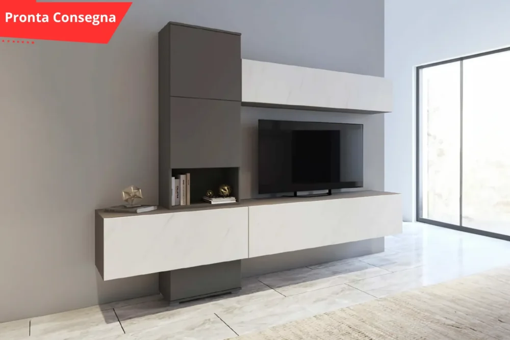 Parete Attrezzata Rodi New - Pronta Consegna