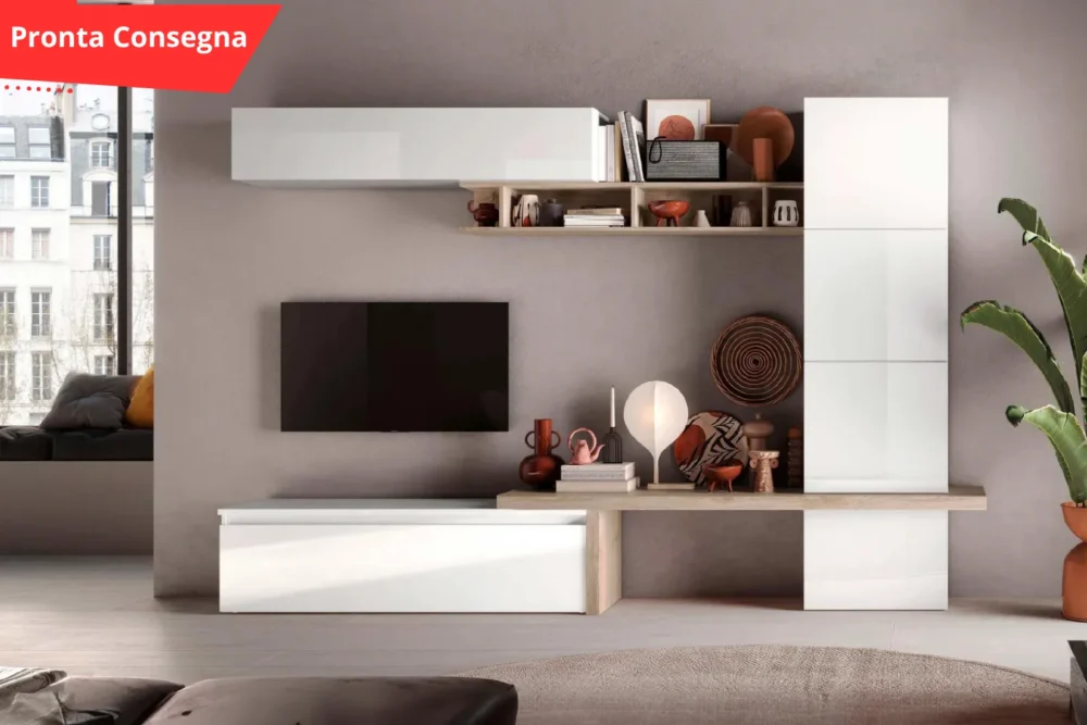 Parete attrezzata Diego Pronta Consegna