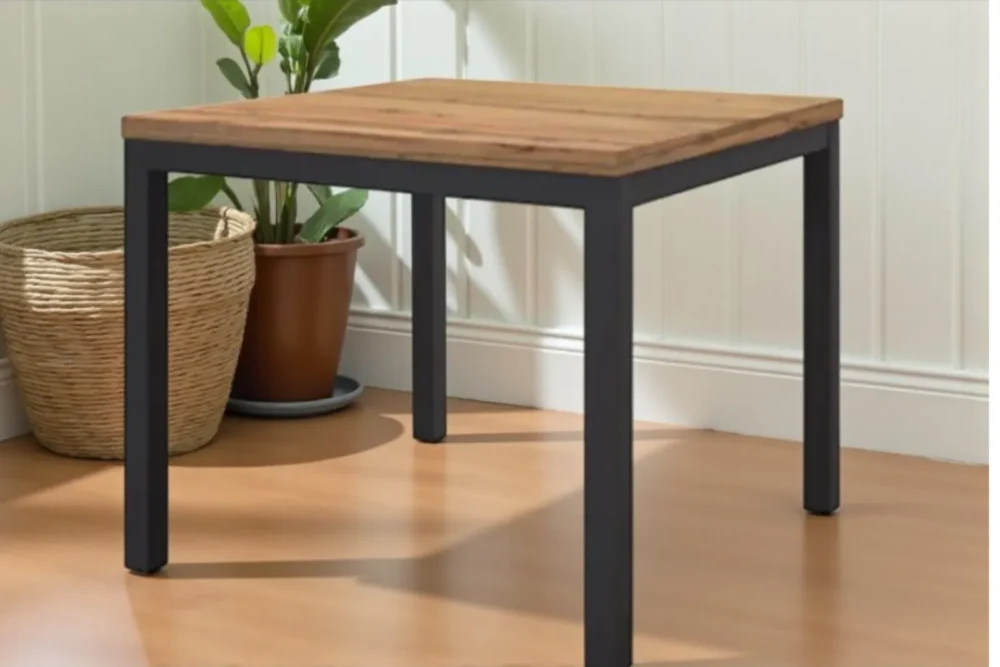 Tavolo a libro 90x90 - Piano finitura Rovere Rustico