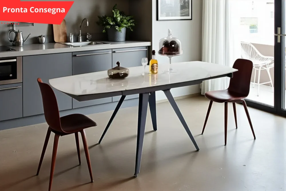 Tavolo allungabile ISCHIA 140x90 - Piano Marmo