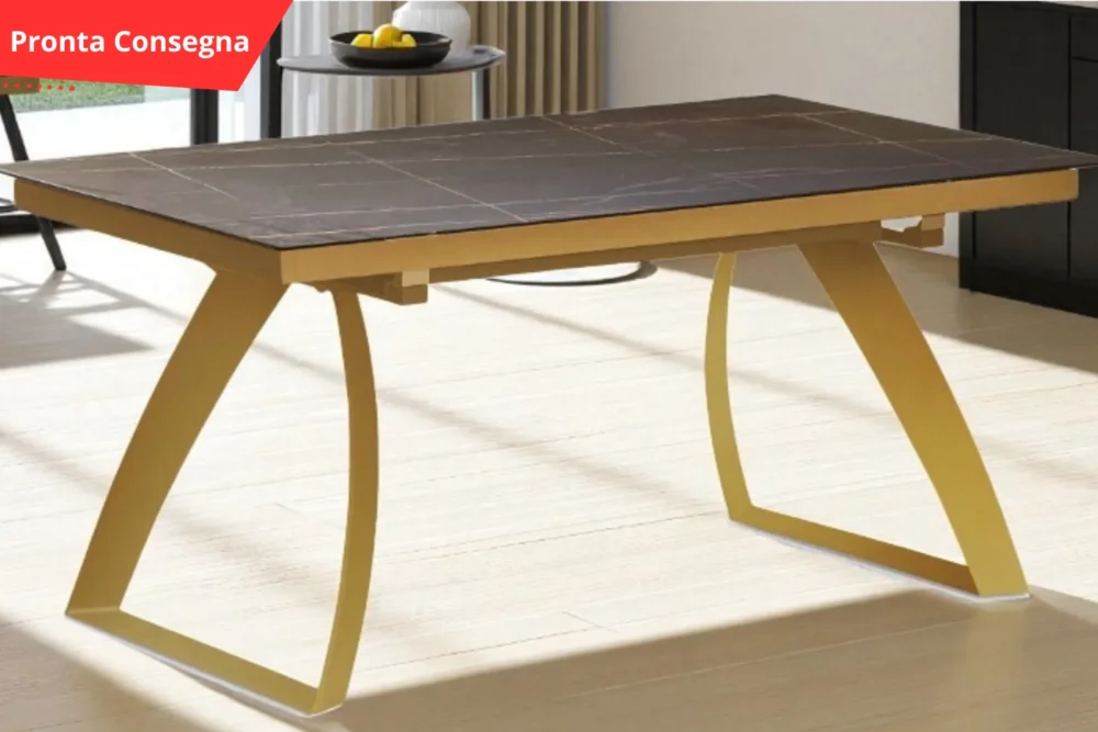 Tavolo allungabile LUXURIA 160x90 - Marmo Nero