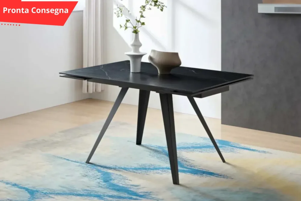 Tavolo allungabile POTTER 140×90 – Marmo Nero