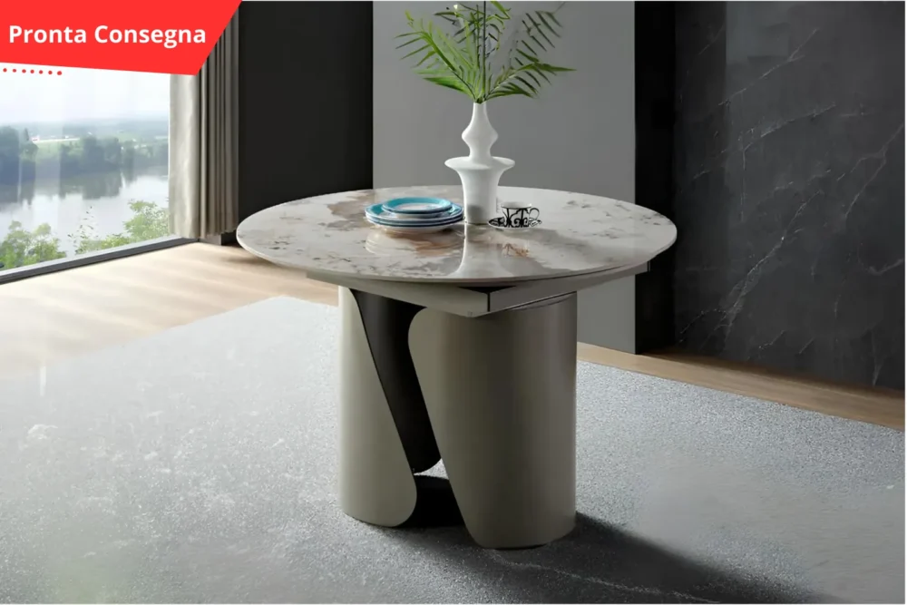 Tavolo allungabile SAL 120x120 - Piano Marmo