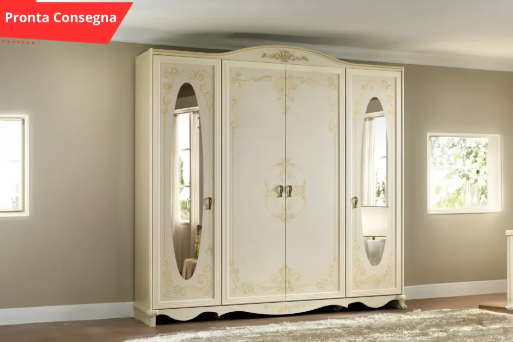 Armadio – Barocco con Specchi Pronta Consegna