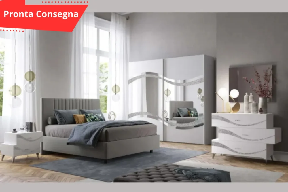 CAMERA DA LETTO – Luxor Bianca Pronta Consegna