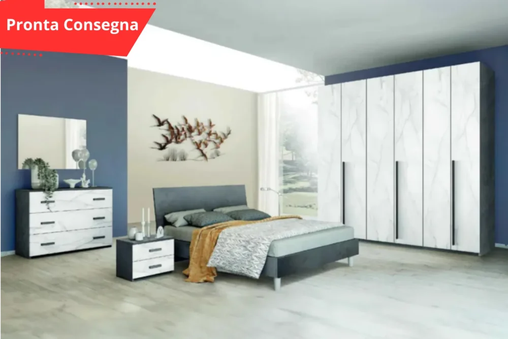 CAMERA DA LETTO - Rosy Dark (Letto con Piedi) "Pronta Consegna"